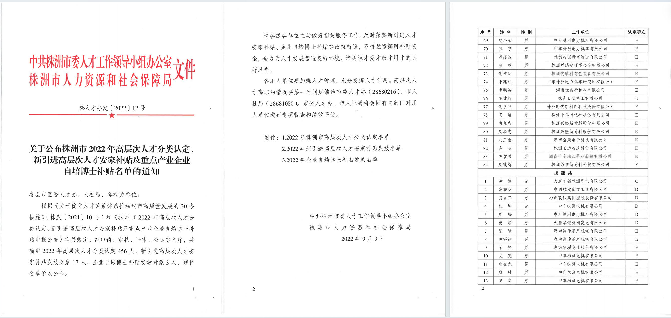 热烈祝贺周建辉博士被认定为株洲市高层次人才
